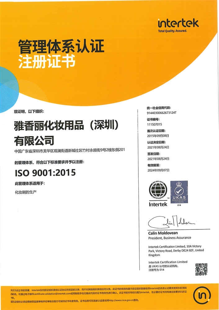 ISO9001：2015 中文